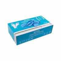 Handske Engangs Prime Source PLUS str L Nitril uden Pudder Bl&aring; AQL 1.5