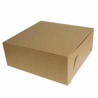 Kage&aelig;ske fold selv SE-model L280xB280xH100mm pap med l&aring;g uden rude brun/hvid