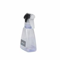 Flaske Tom Spray 250ml med Hoved/Label Klar/Sort