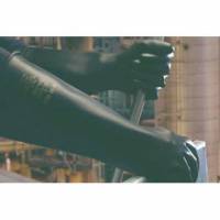 Handske Emperor 43 cm Str M Latex Sort