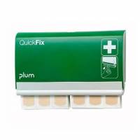 Dispenser Plaster QuickFix Elastic 90 stk Plast med Hylde/Elastiske plastre Gr&oslash;n