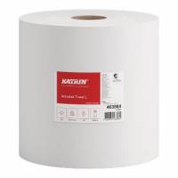 Aft&oslash;rringsrulle Industri Katrin Plus 1-lag &Oslash;38.5cm B23cmxL1230m Nyfiber Hvid
