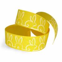Silkeb&aring;nd 25mmx25m p&aring;ske gul