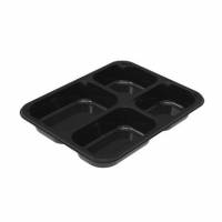 Bakke 4-rum C2227-4B rektangul&aelig;r L227xB178xH30mm 700my CPET sort