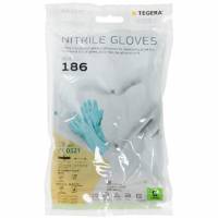 Handske kemikaliebeskyttende Tegera 186 str L nitril med flosset foring Gr&oslash;n