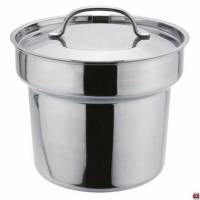 Gryde Bain Marie til vandbad L21.6xB21.6xH20.8cm Rustfrit st&aring;l med L&aring;g