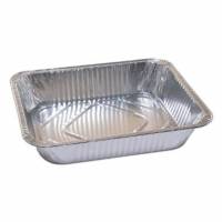 Alubakke 1/2 GN R106G 3600ml L32.4xB26.4xH6cm 100my Med rullet kant S&oslash;lv