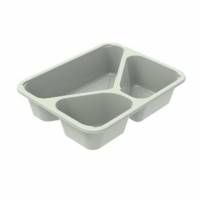 Bakke 3-rum C2227-3K Rektangul&aelig;r 255/355/685ml L227xB178xH53mm CPET Evolve