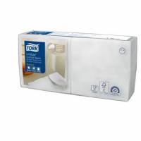 Serviet Tork Cocktail Linstyle 24x24cm 1-lag Hvid