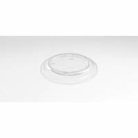 Plastl&aring;g DeliGreen Stabelbar &Oslash;129xH17.50mm RPET med antifog Transparent