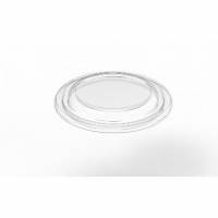 Plastl&aring;g DeliGreen Flad &Oslash;129xH16mm RAPET med antifog Transparent