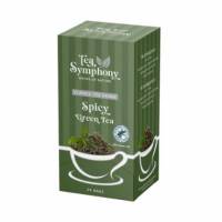 Te Gr&oslash;n Tea Symphony Spicy Green Tea 20 breve Rainforest Alliance Krydret