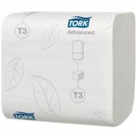 Toiletpapir Tork Advanced T3 2-lag L47.9mxB11cm Hvid i Bulk