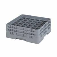 Opvaskekurv Cambro L50xB50xH18.5cm Til glas 36-rum Plast Gr&aring;