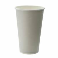 Kaffeb&aelig;ger Pap &Oslash;90xH135cm 40cl 16oz Svanem&aelig;rket Single Wall Hvid Catersource