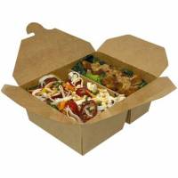 Boks Catersource 2-Rum 380/670ml L170/150xB135/120xH65mm Pap/PE  Brun