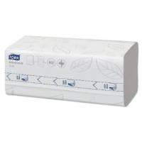 H&aring;ndkl&aelig;deark Tork Advanced H2 M-Fold 2-lag kompr. L32xB21.2xD8cm Mix Hvid