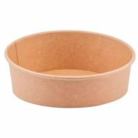 Salatsk&aring;l Catersource Rund 900ml &Oslash;185xH50mm Pap/PE Brun