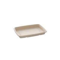 Bakke 600ml L229xB165xH29mm Bagasse Natur