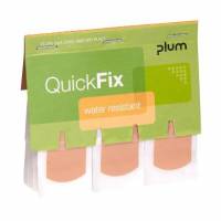 Plaster Vandfast QuickFix Water Resistant 75x25mm refill til v&aelig;gh&aelig;ngt dispenser