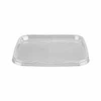 Plastl&aring;g L129xB129xH8mm PP Til 1150/600ml B&oslash;tte 1890stk Klar