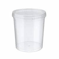 B&oslash;tte 1100ml &Oslash;122x133mm PP 24 stk/ps Klar