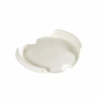 Drikkel&aring;g Liplids Bagasse/Bambus &Oslash;90xH15mm Til Kaffeb&aelig;ger Hvid