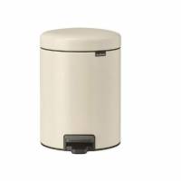 Pedalspand Brabantia Newlcon 5 ltr St&aring;l/Plast Soft Beige