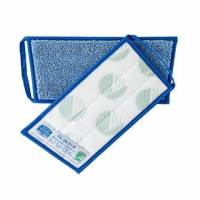 Moppe Velcro Mikro Vision Mop 30cm Microfiber Svanem&aelig;rket Bl&aring; T&oslash;r/V&aring;d