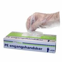 Handske engangs Str XL HDPE