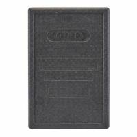 L&aring;g Cambro L60xB40xH3.5cm EPP Sort Med Indst&oslash;bte H&aring;ndtag