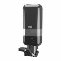 Dispenser Manuel Tork S4 1000ml Plast med Albuegreb Sort til s&aelig;be/desinfektion