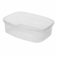 Plastb&aelig;ger Rektangul&aelig;r 350ml L136xB102xH38mm PP Klar