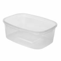 Plastb&aelig;ger Rektangul&aelig;r 500ml L136xB102xH50mm PP Klar