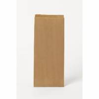 Grovbr&oslash;dspose Ribbet Lille Rektangul&aelig;r L160/(2x40)x380+20mm Papir 50gr Brun