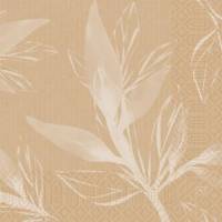 Serviet Duni Leaves Natural 33 x 33cm 3-lags Beige