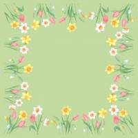 Dug stikdug Bio Dunicel Spring Melody 84 x 84cm Floret