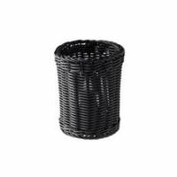 Bestikholder &Oslash;12xH15cm PP Kraftig Plastflet Sort