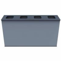 Sorteringsstation 4X60 ltr inkl. inderspande