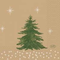 Serviet Duni 24 x 24cm 3-lag Humble Trees Brun
