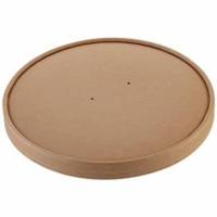 L&aring;g Pap &Oslash;185 mm PE-belagt m/ventilationshul Kraft Brun til salatb&aelig;ger