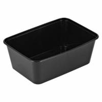 Bakke 960 ml 175x120x60mm Nudelbakke til Mikroovn PP sort