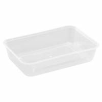 Bakke 500 ml 175 x 120 x 35 mm Nudelbakke til Mikroovn PP Klar