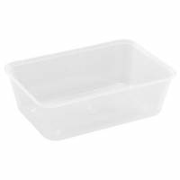 Bakke 750 ml 175 x 120 x 52 mm nudelbakke til mikroovn PP klar