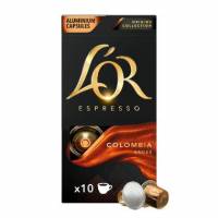 Kaffekapsel L'OR Espresso Colombia 10 kaps/pk Styrke 7
