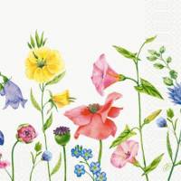 Serviet Duni Flowy Meadow 40x40 cm 3-lag Gul