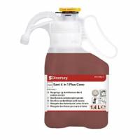 Sanitetsreng&oslash;ring Surt Taski Sani 4 in 1 Plus Conc SD 1.4ltr med Parfume R&oslash;d
