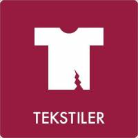 Piktogram Tekstilaffald 180x180mm