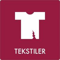 Piktogram Tekstilaffald 60x60mm