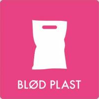 Piktogram Bl&oslash;d Plast 180x180mm